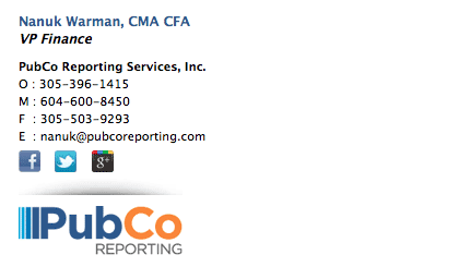 PubCo Reporting Email Signature