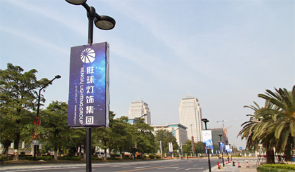 Vertical Banner Display